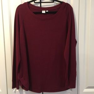 NWOT GAP Cranberry Tunic light Sweater, SZ Large